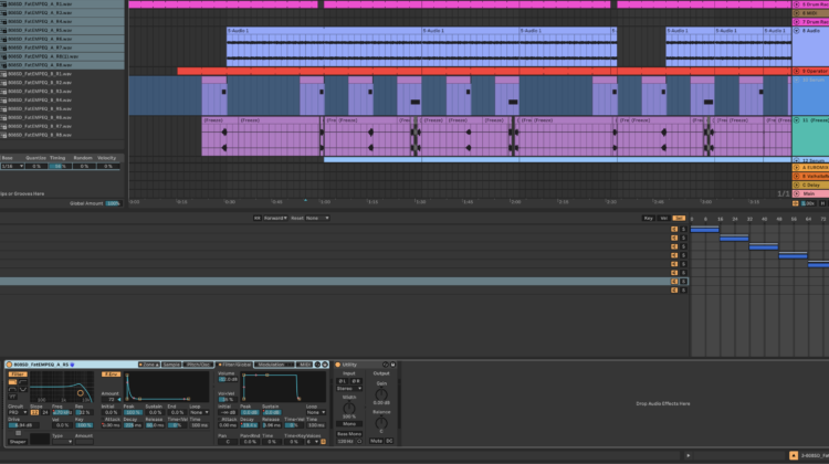 Screenshot of a Sampler device in Ableton