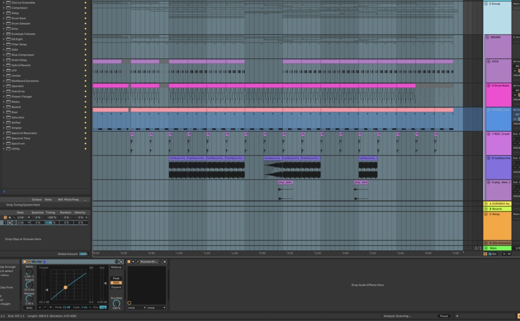 The Mix Gel Ableton FX Compressor preset.