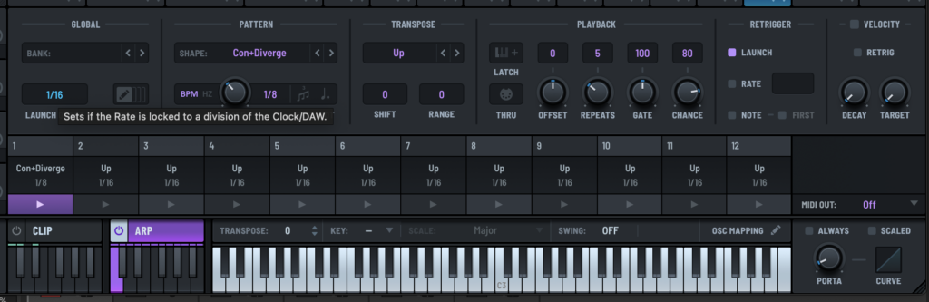 Serum 2 arp window.